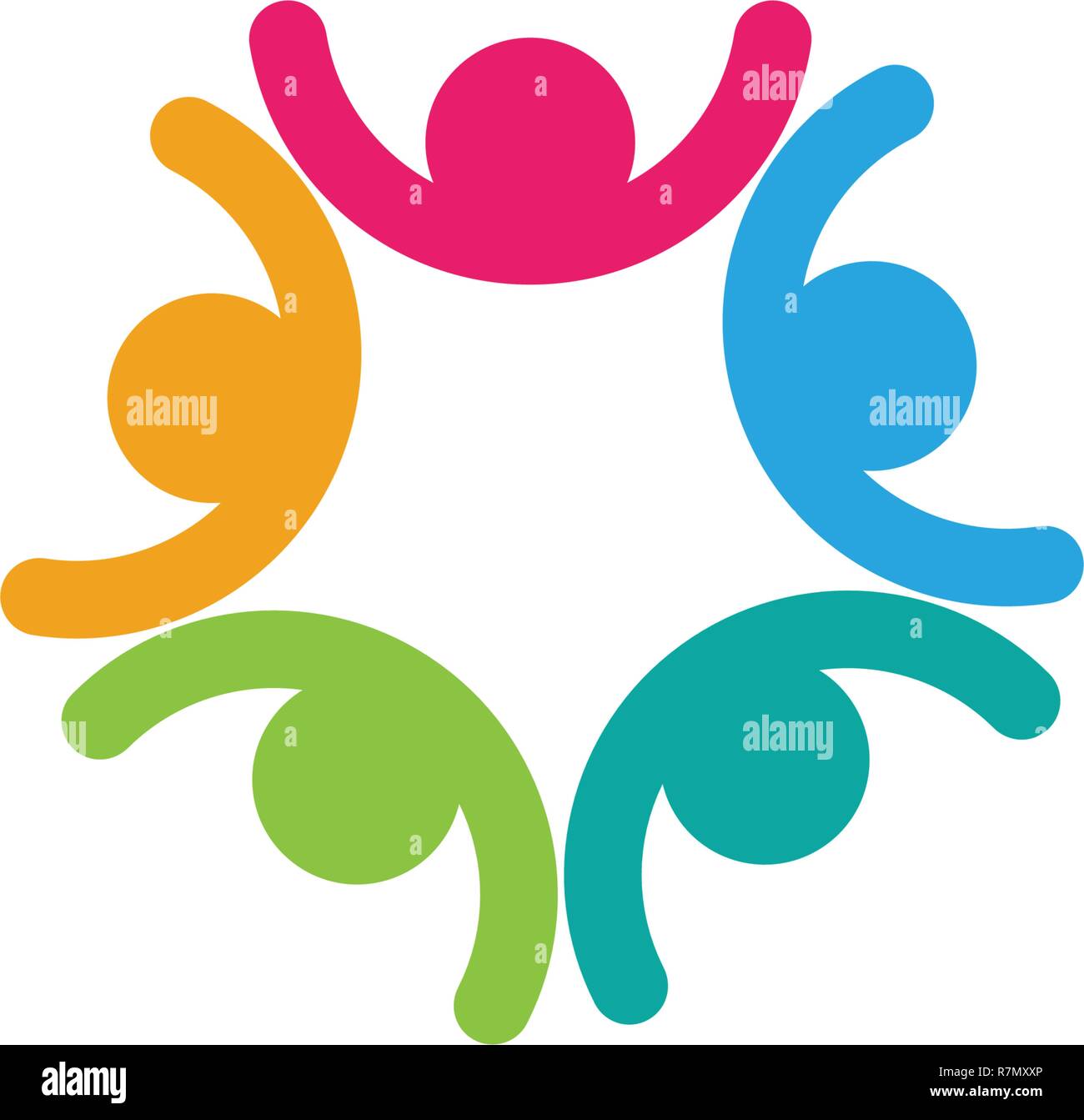 Community, network and social icon design template Stock Vector Image ...