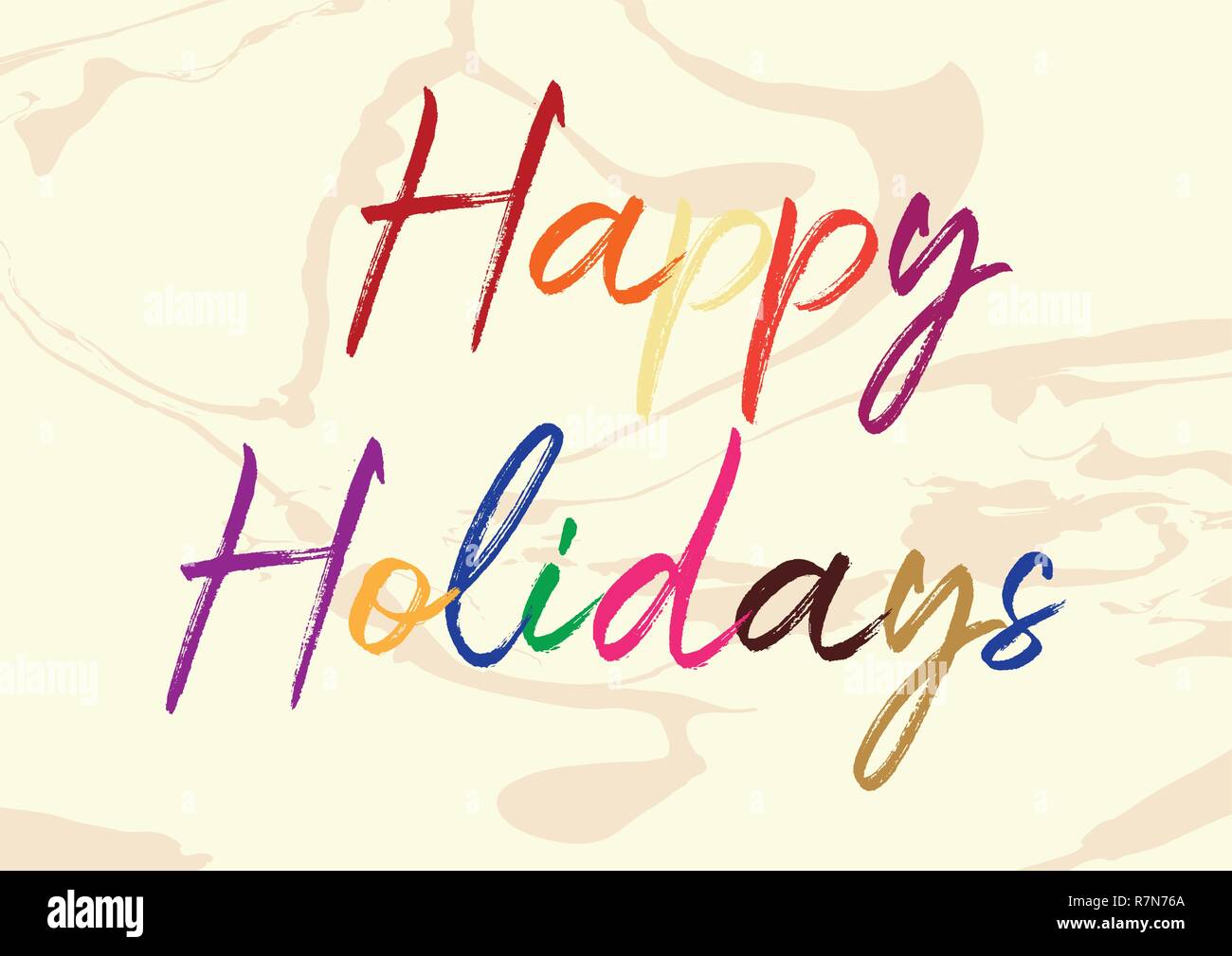 Happy Holidays - Short Phrase Stock Vector