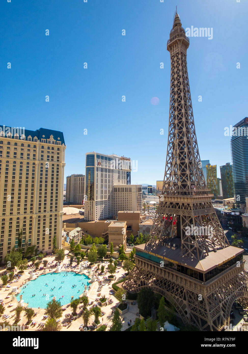 Paris hotel vegas pool hi-res stock photography and images - Alamy