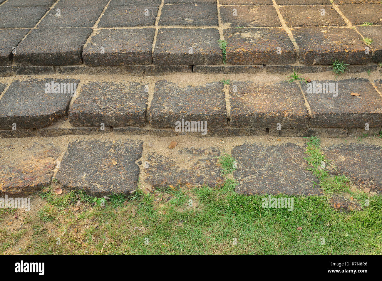 floor made of laterite stone Stock Photo Alamy