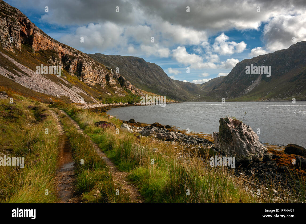 Loch Glendhu in Assynt Scotland Stock Photo