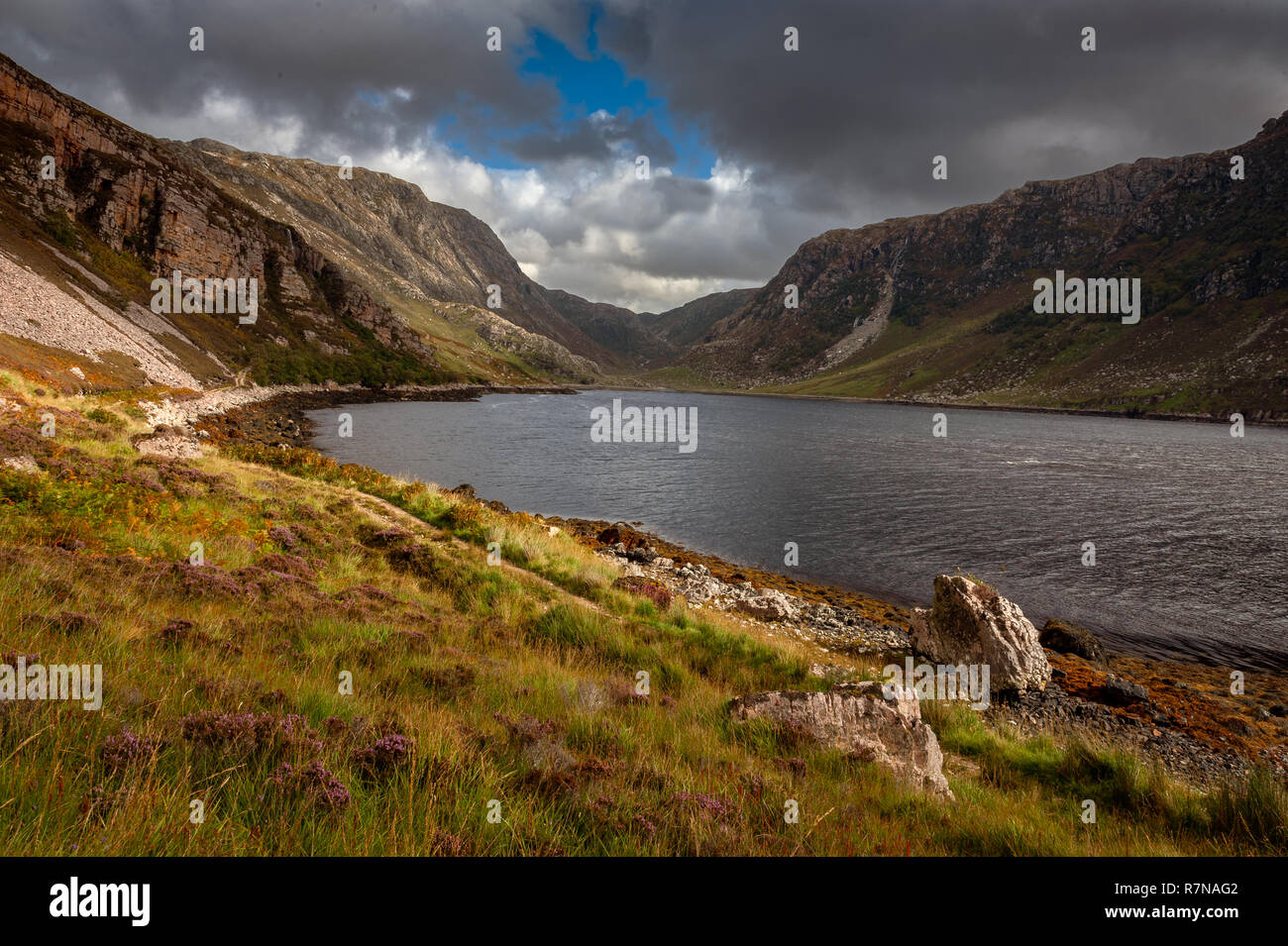 Loch Glendhu in Assynt Scotland Stock Photo