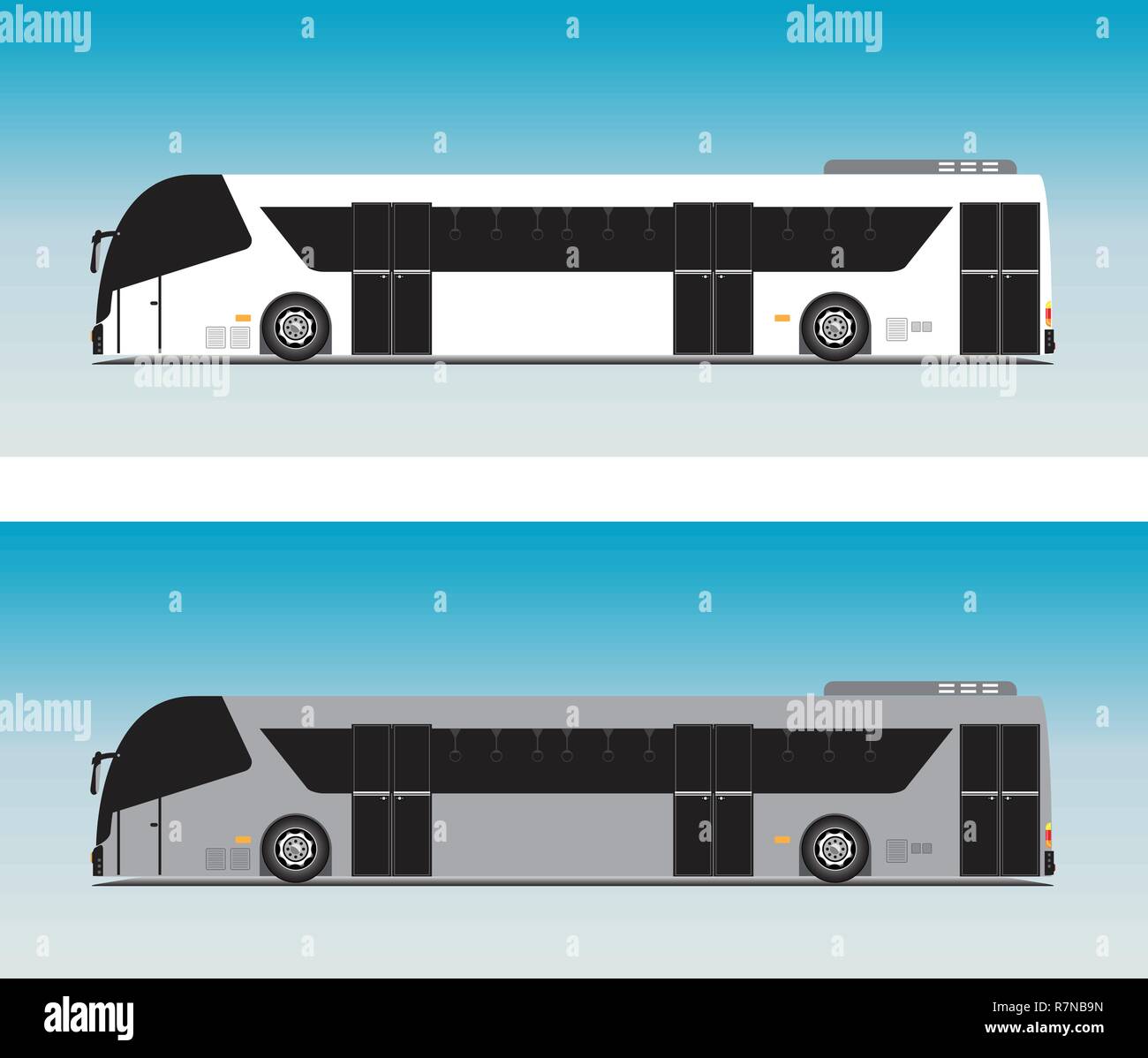 Airport Passenger bus for Ground airport service Vector Stock Vector ...