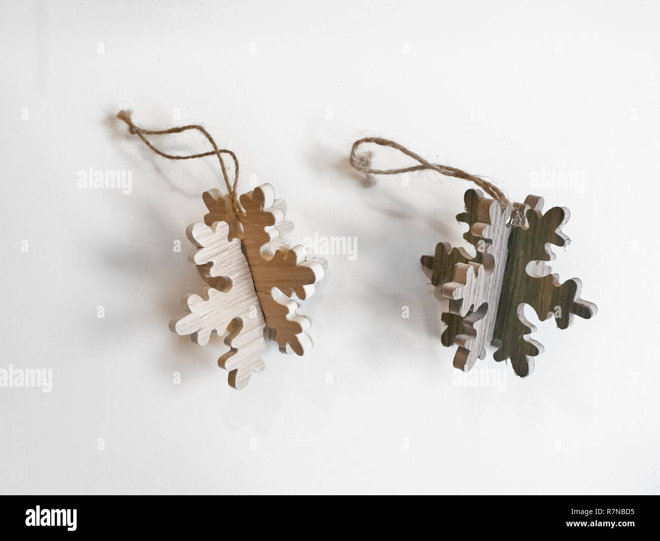 Shot of some decorations commonly used to adorn Christmas trees Stock