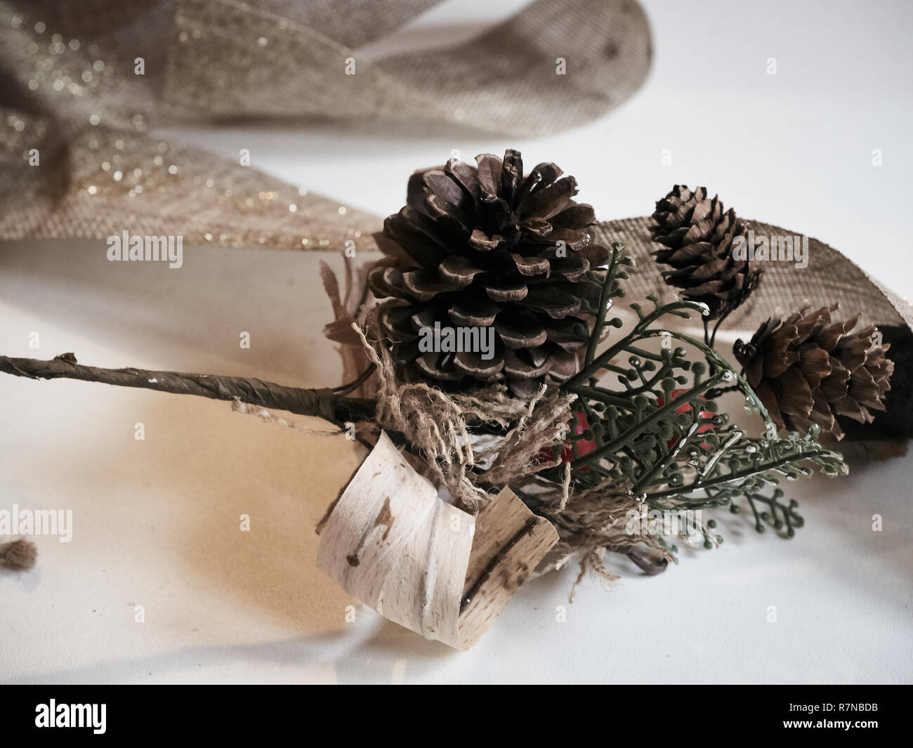 Shot of a decoration commonly used to adorn Christmas trees Stock Photo