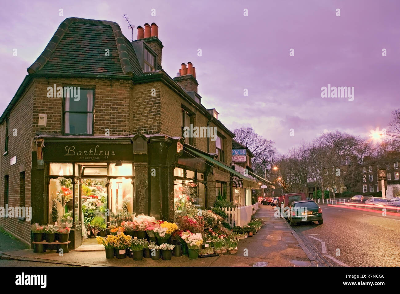 Florist in Dulwich Village, London Stock Photo