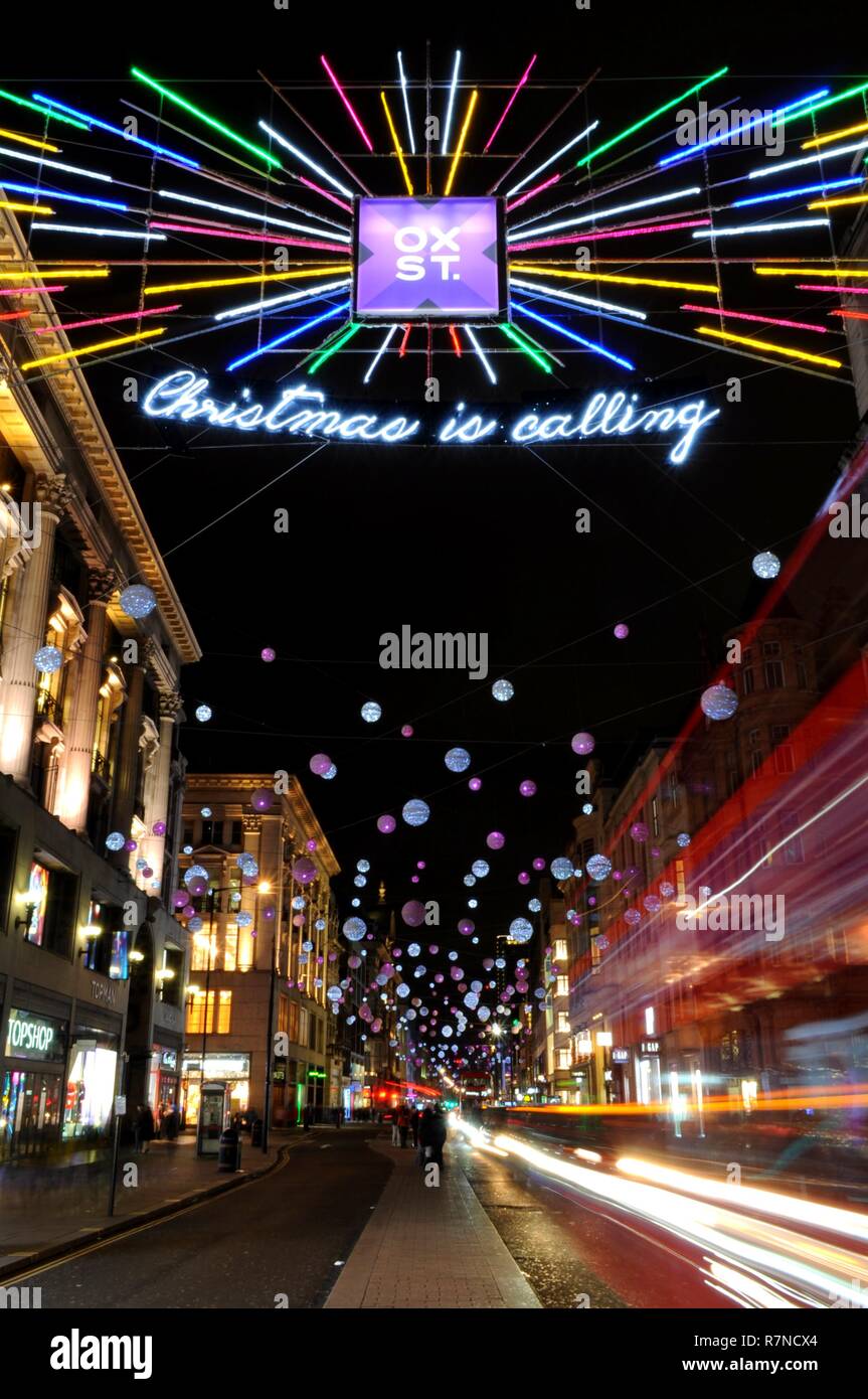 Oxford circus christmas lights hires stock photography and images Alamy