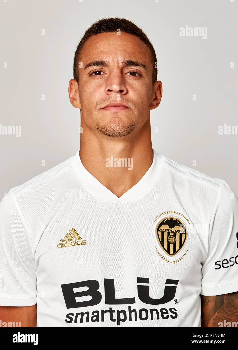 Spain - La Liga Santander 2018-2019 /  ( Valencia C. F. ) -  Rodrigo Moreno Machado Stock Photo