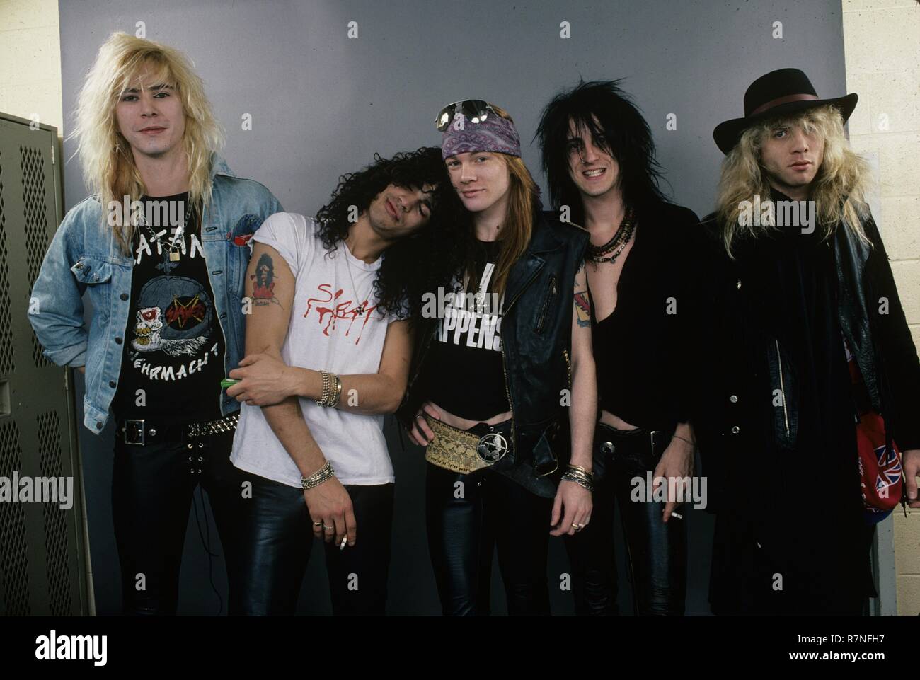 Guns N' Roses photographed at the UIC Pavillion in Chicago, Illinois in  June 1988. © Gene Ambo / MediaPunch Stock Photo - Alamy