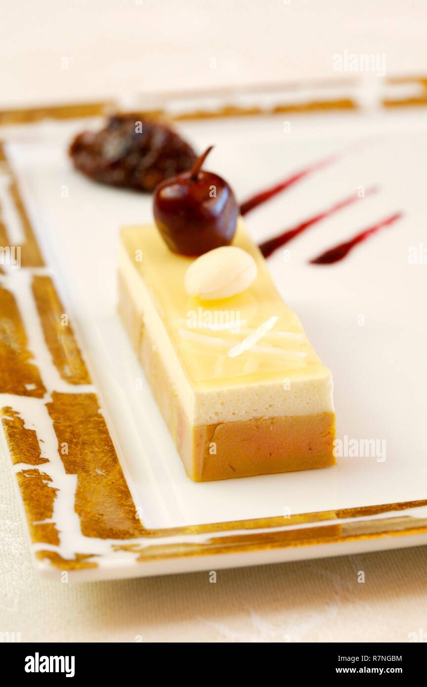 France Savoie Courchevel Le Chabichou Restaurant Foie Gras Jerusalem Artichoke Stock Photo Alamy