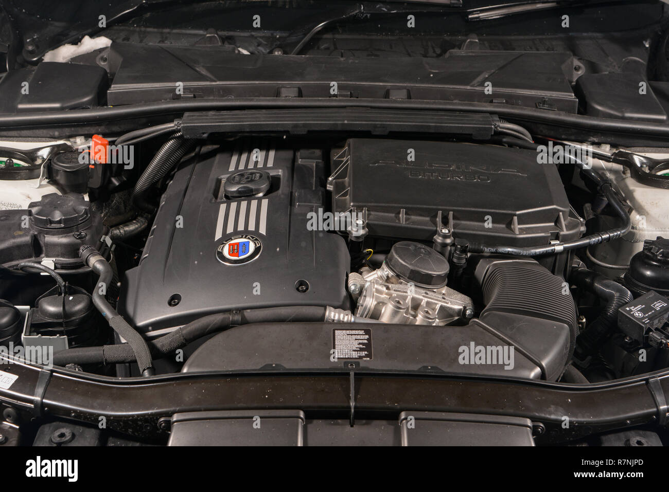 2012 BMW E90 based Alpina B12 German Performance coupe Stock Photo - Alamy