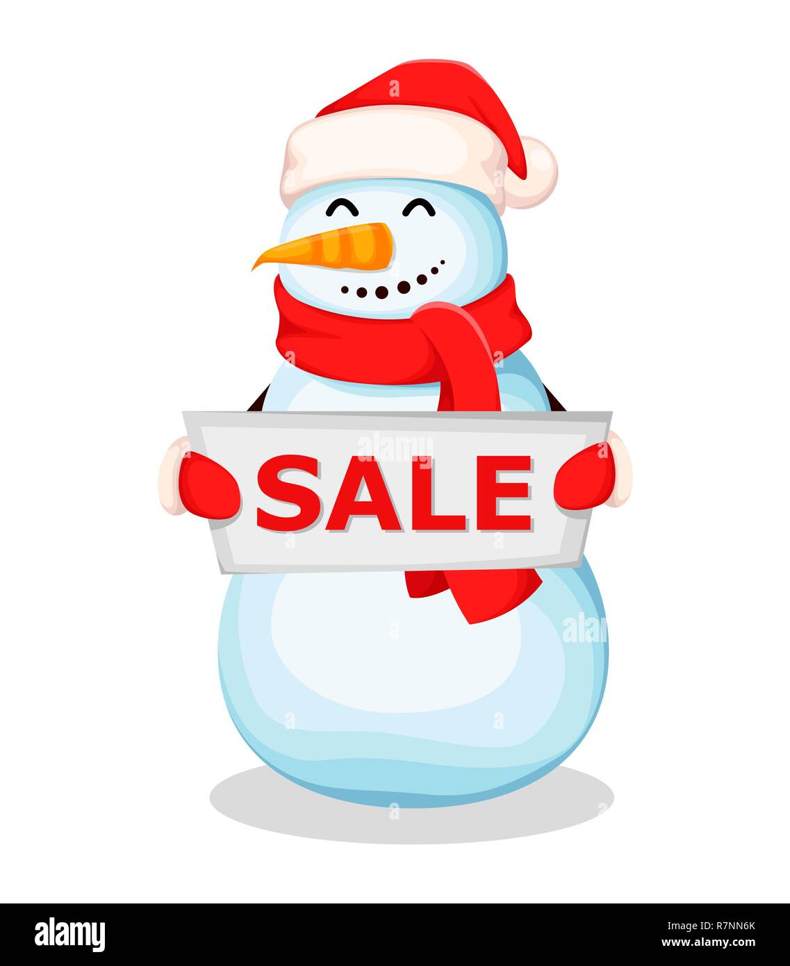 Funny Cartoon Snowman