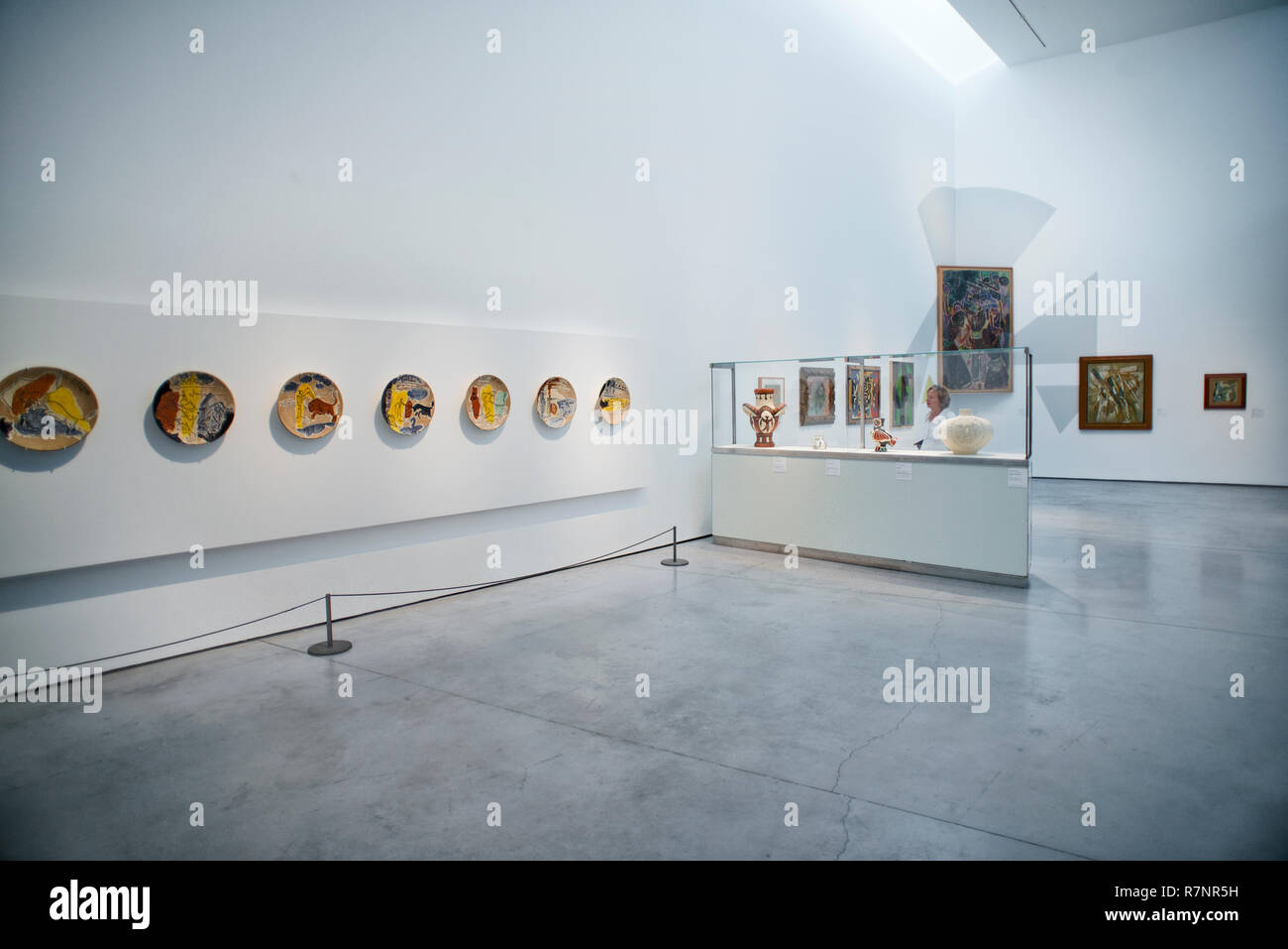 An exhibition gallery in the Es Baluard art museum in Palma de Mallorca. Stock Photo