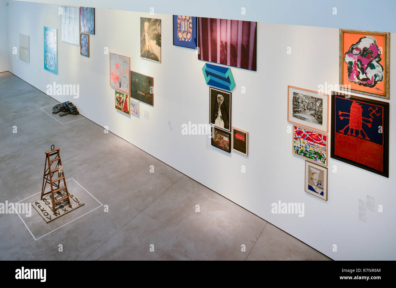 Exhibition gallery, Es Baluard art museum, Palma de Mallorca. Stock Photo