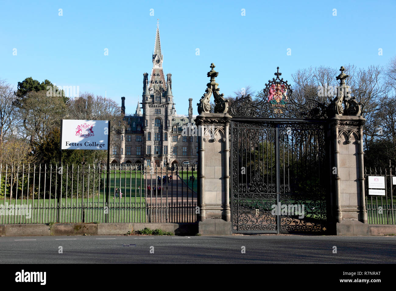 Fettes College, an independent private school in Edinburgh, Scotland Stock Photo