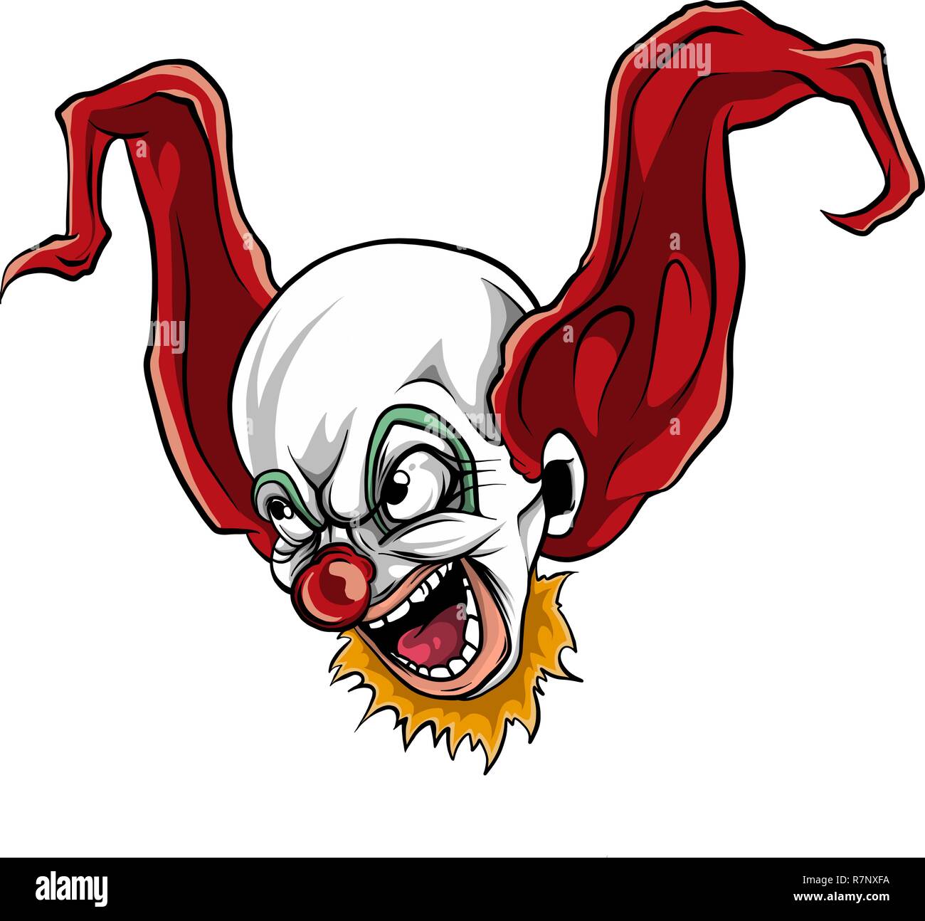 Scary clown drawing Cut Out Stock Images & Pictures - Alamy