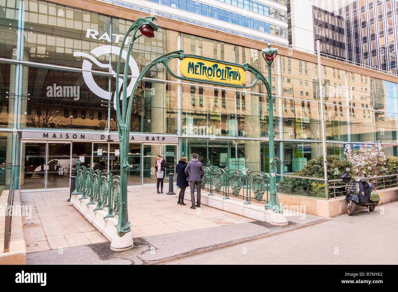 France, Paris, the headquarters of RATP Stock Photo