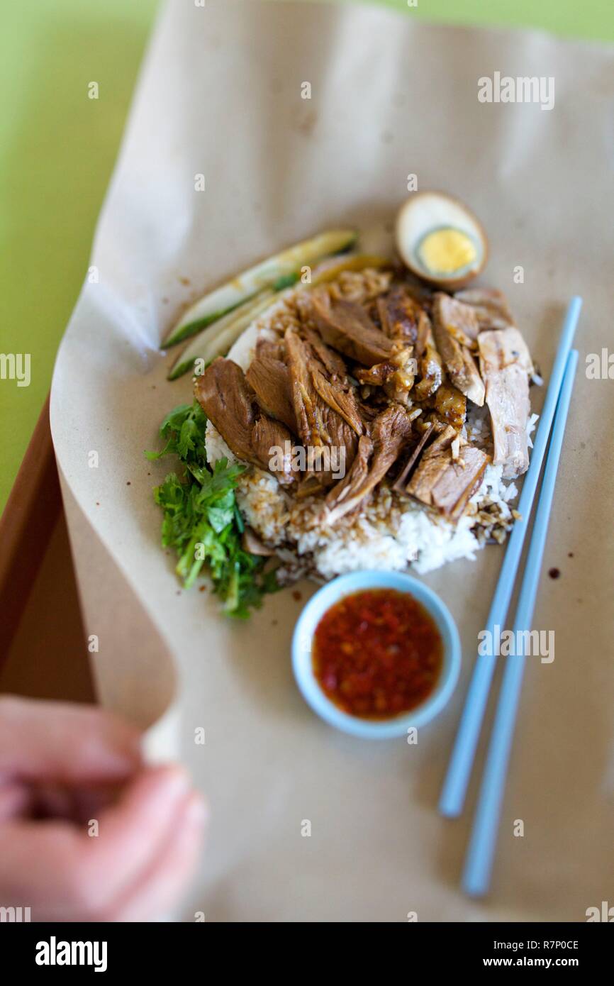 Singapore, recipe duck roast heng gi way in little India Stock Photo