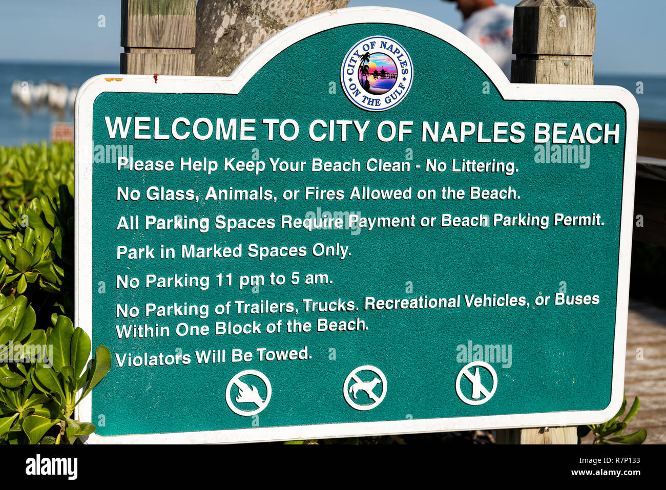 Beach Rules And Regulations Sign Stock Photos Beach Rules And
