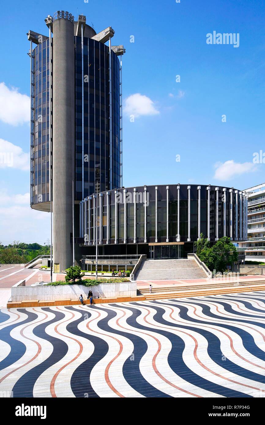 France, Val de Marne, Creteil, city Hall Stock Photo Alamy