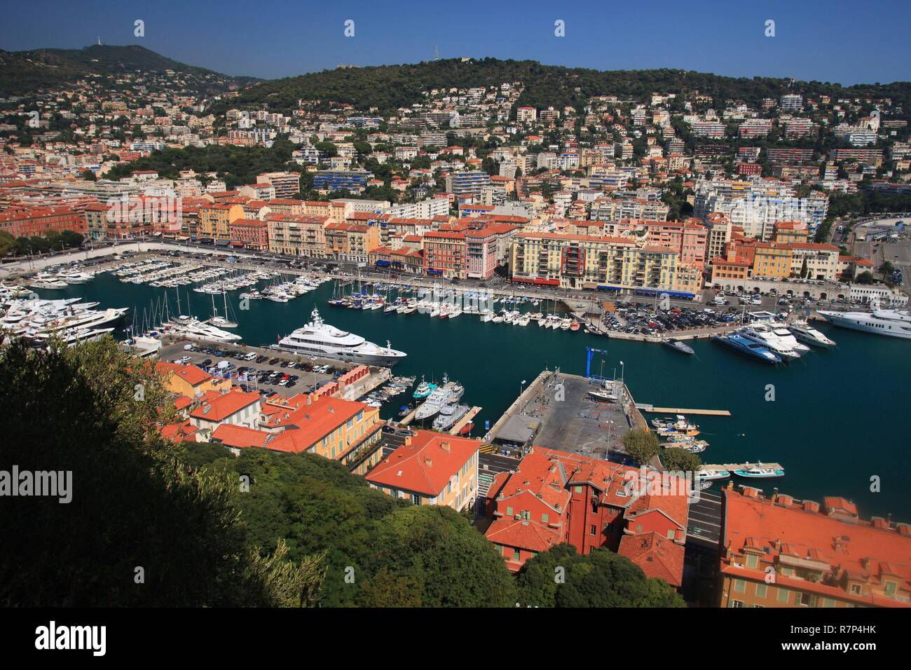 France, Alpes Maritimes, Nice, the port Lympia or old port of Nice Stock Photo