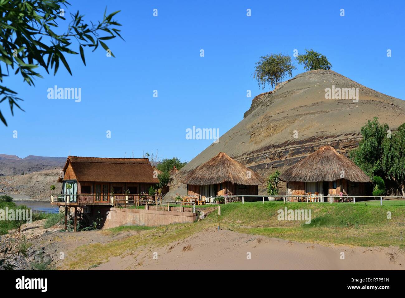Namibia, Gariep (Orange) River, Felix Unite Cabanas Stock Photo Alamy
