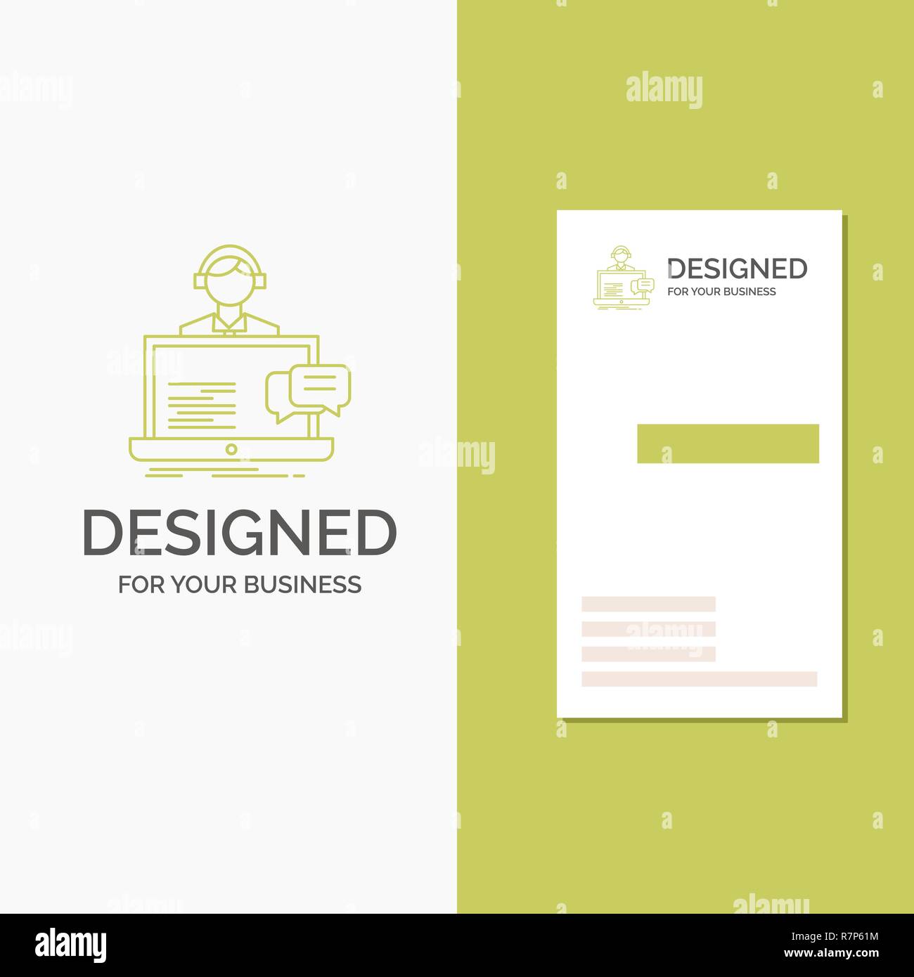 Business Logo for support, chat, customer, service, help. Vertical Pertaining To Customer Information Card Template