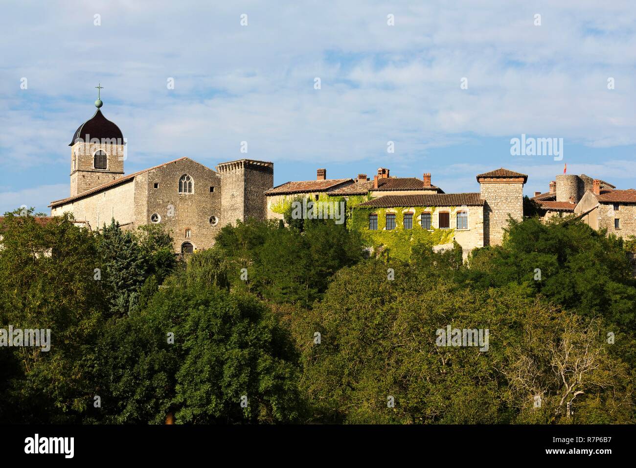 France, Ain, the medieval village of Pérouges, labeled the Most ...