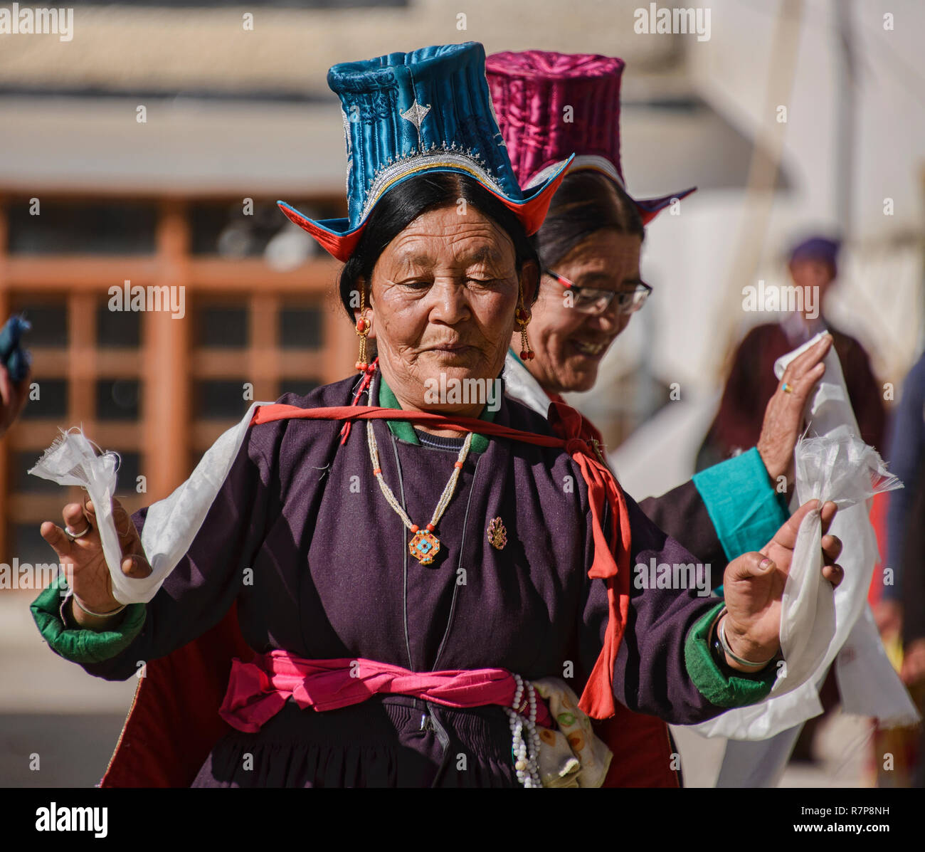 Women's Ladakhi Indigo Dress - Royal - Mahakala Fine Arts