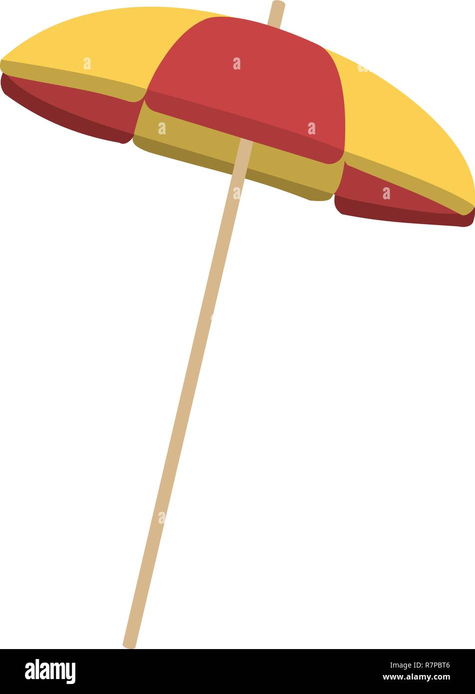 Beach striped umbrella Stock Vector Image & Art - Alamy