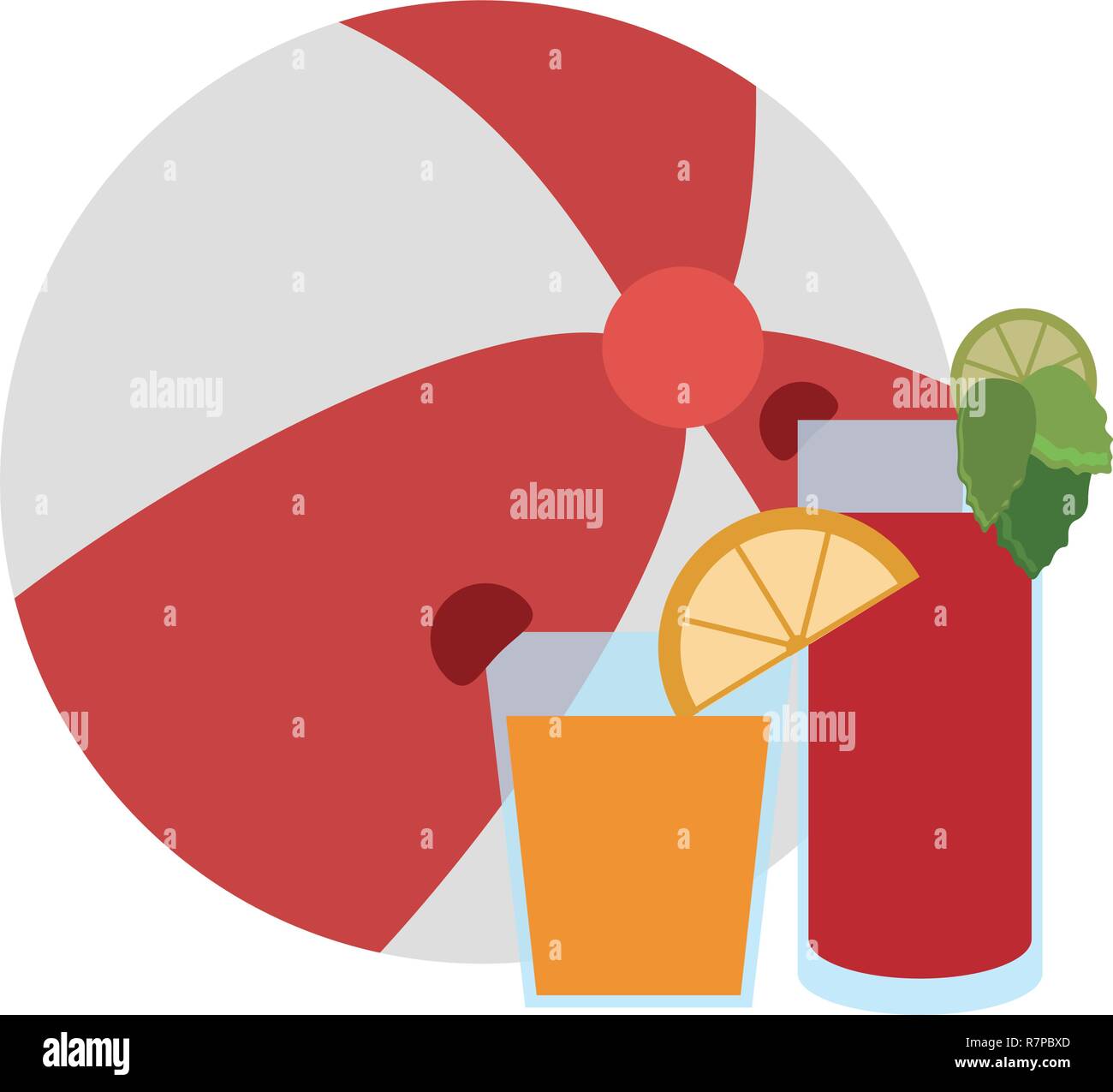 Beach and summer concept Stock Vector Image & Art - Alamy