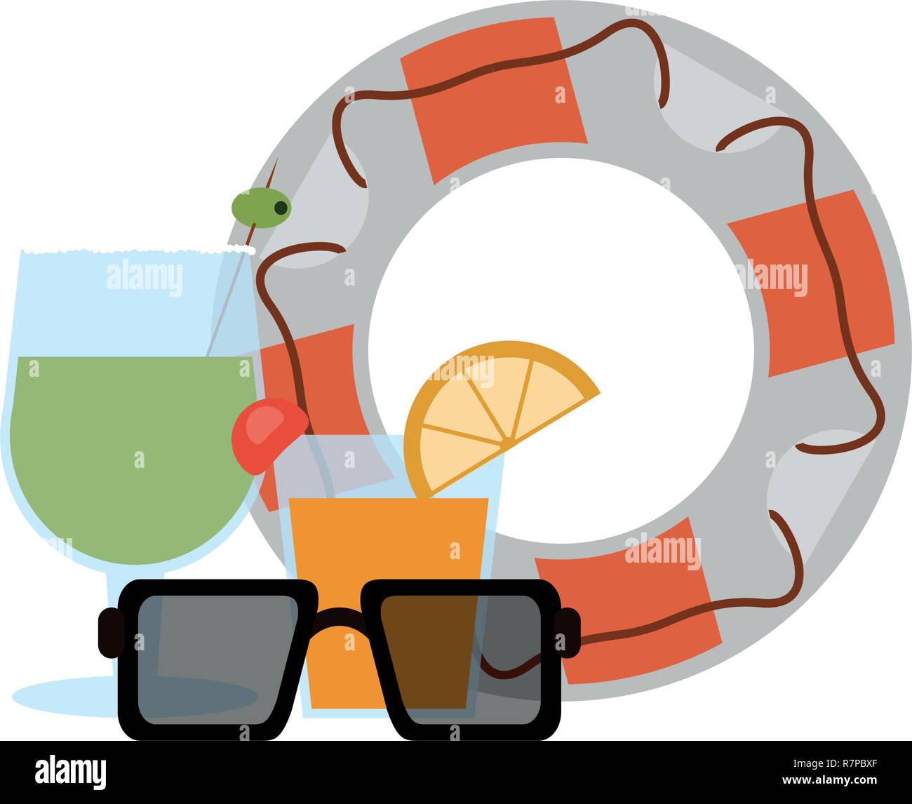 Beach and summer concept Stock Vector Image & Art - Alamy
