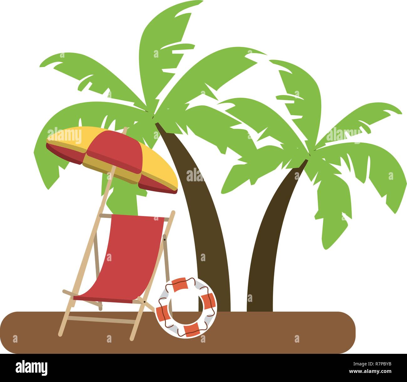 Beach and summer concept Stock Vector Image & Art - Alamy