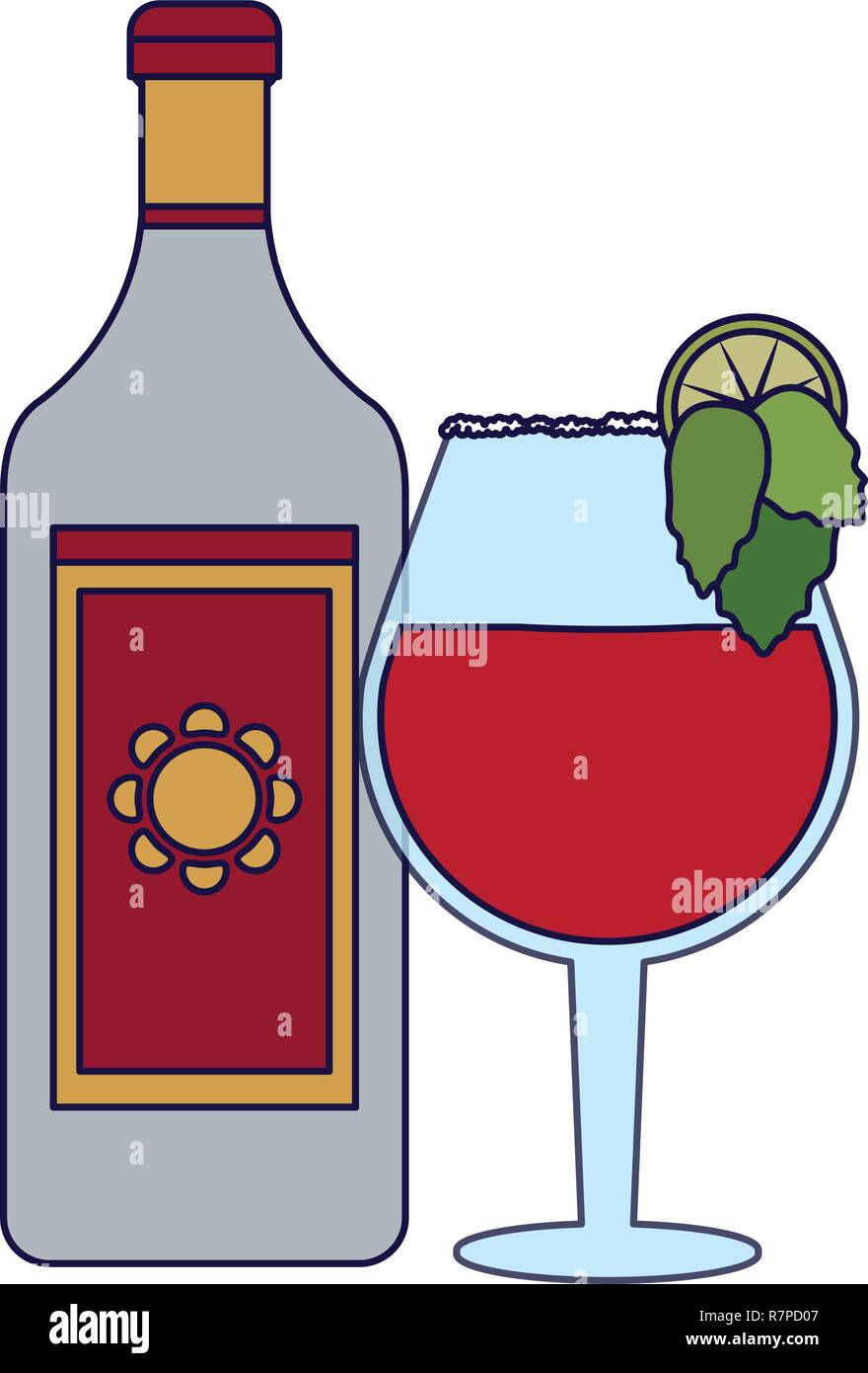 Tequila mexican drink Stock Vector Image & Art Alamy