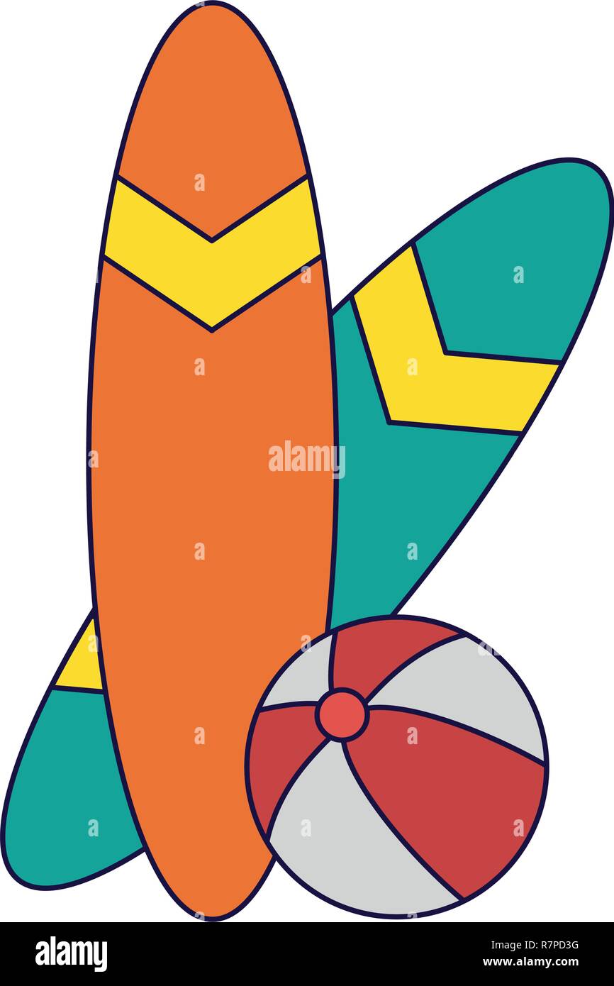 Beach and summer concept Stock Vector Image & Art - Alamy
