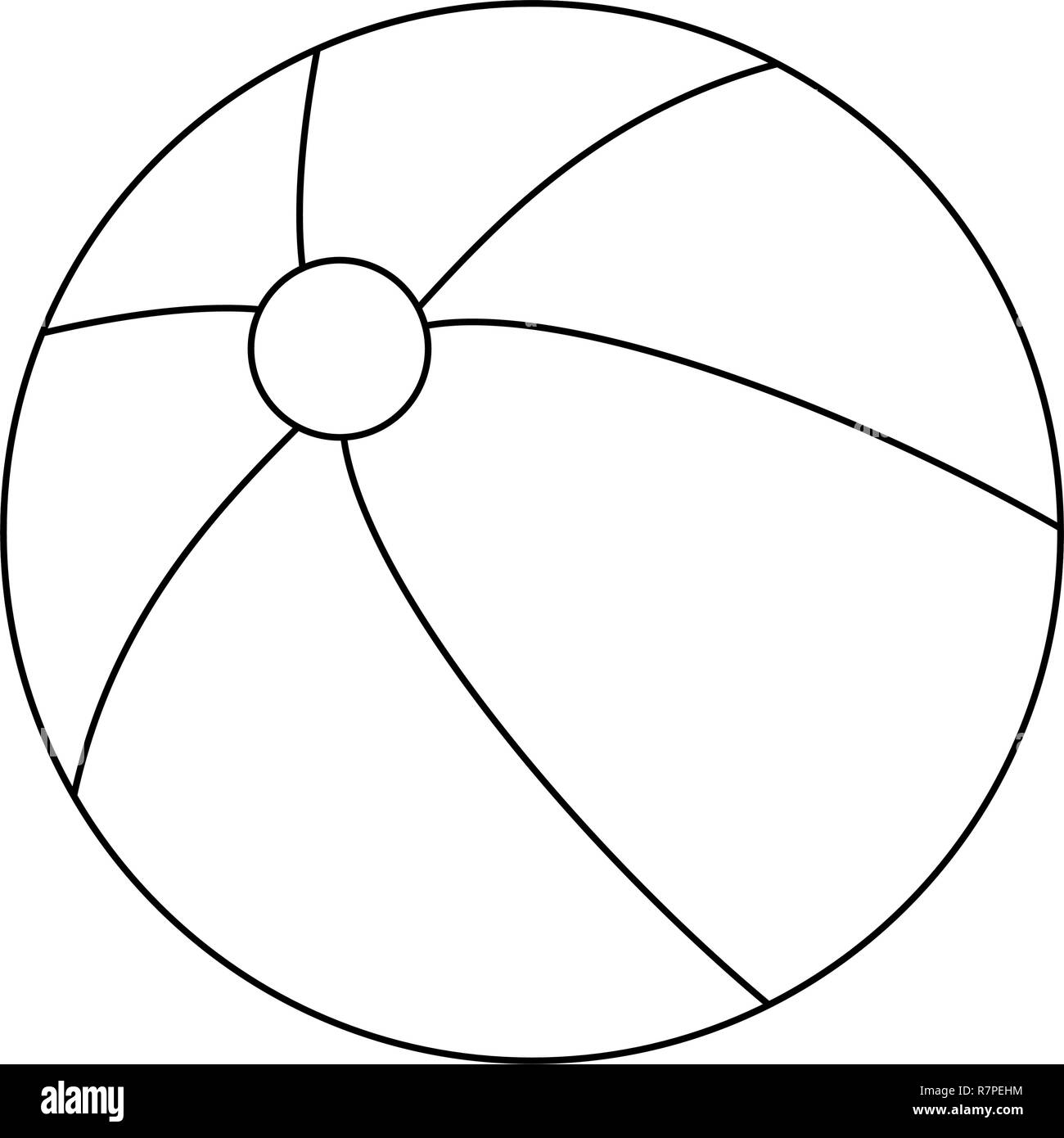 black and white beach ball