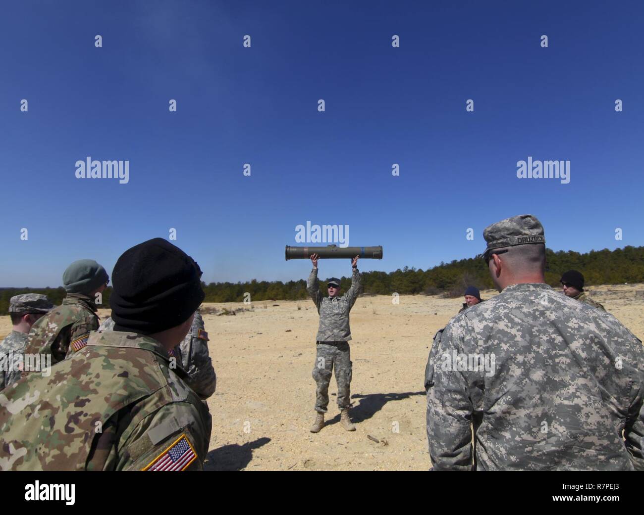 50th Loading A U.S. Army National Guard Soldier from the 50th Infantry Brigade ...