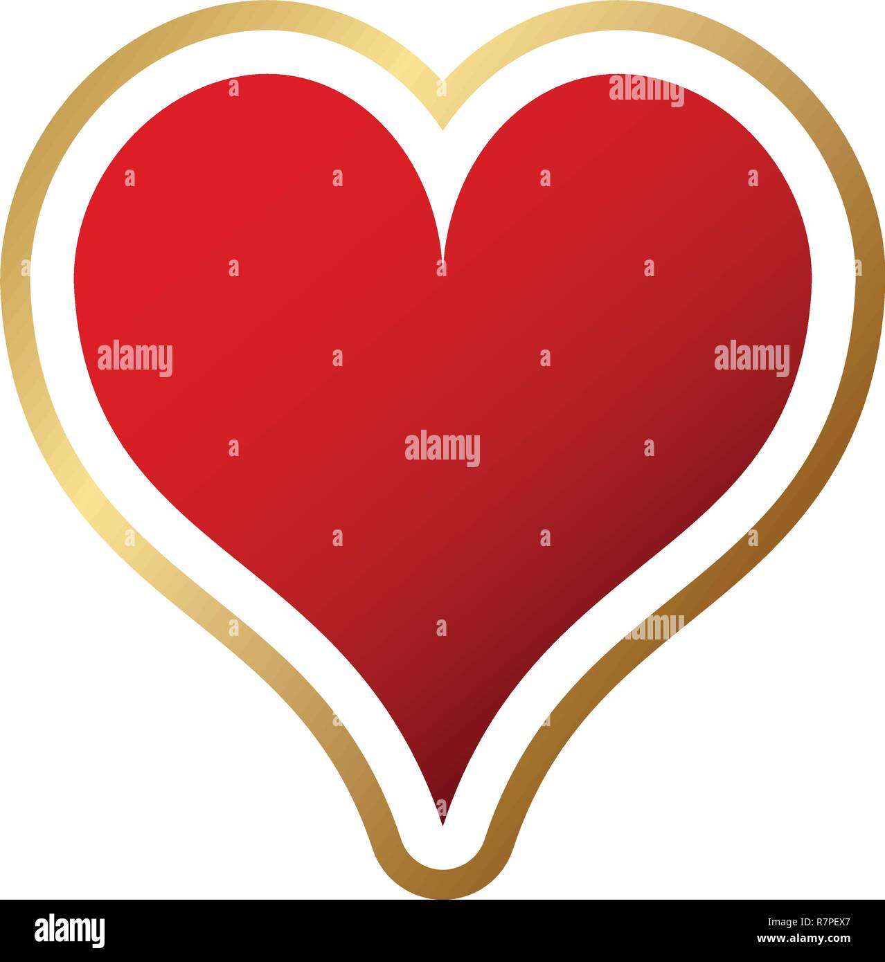 Heart card symbol Stock Vector Image & Art - Alamy