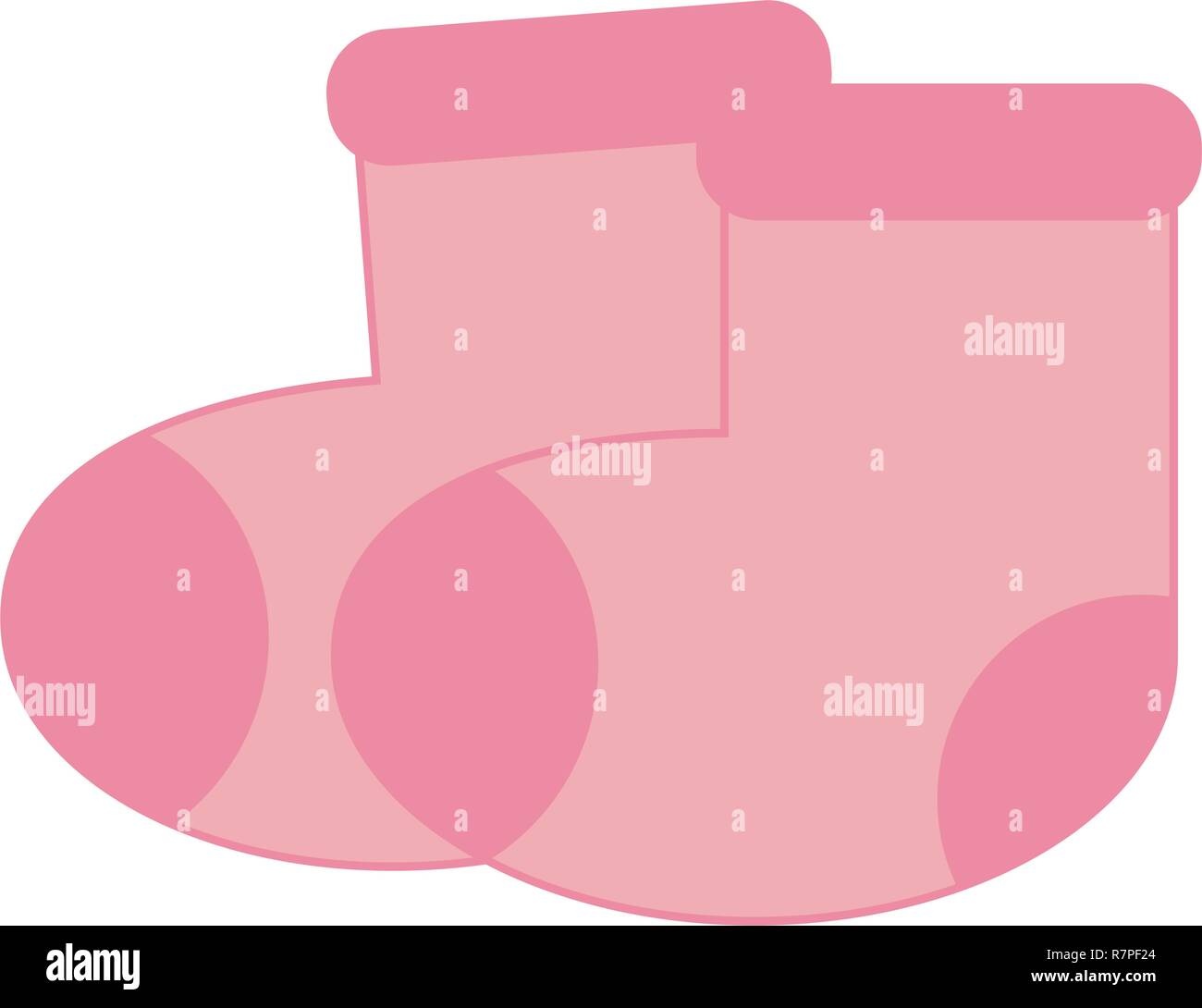 Baby socks isolated Stock Vector Image & Art - Alamy