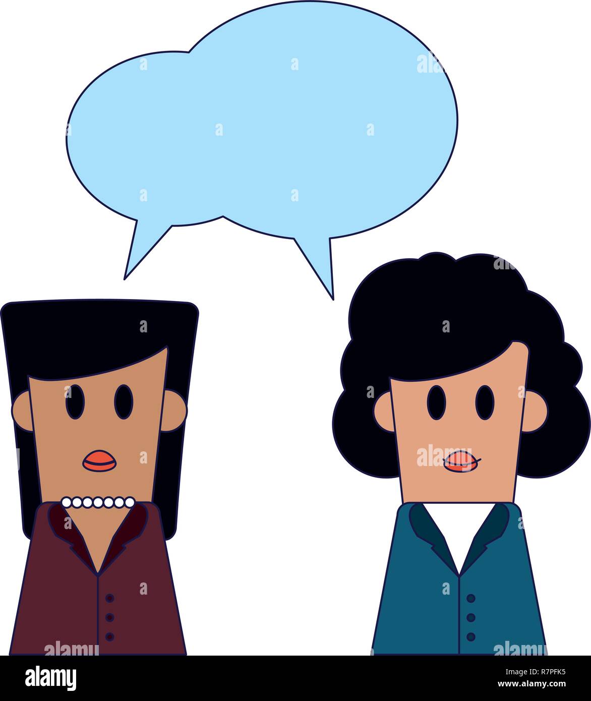 people talking cartoon Stock Vector Image Art Alamy