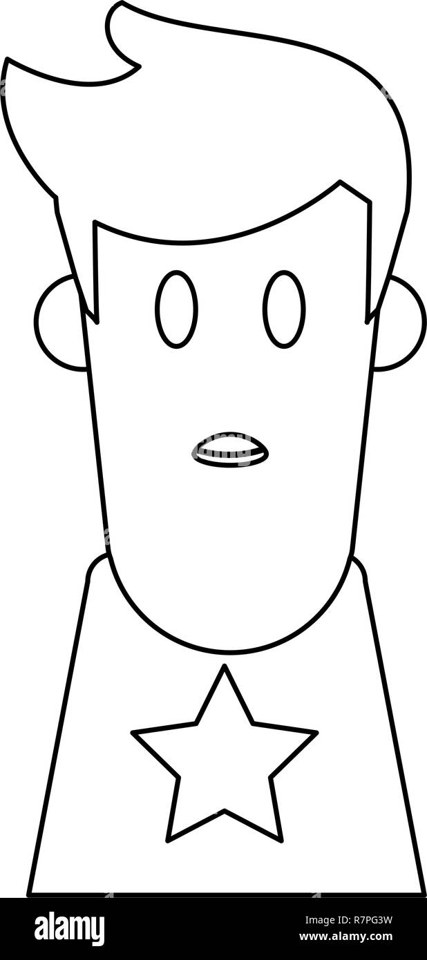 Cartoon teen boy Black and White Stock Photos & Images - Alamy