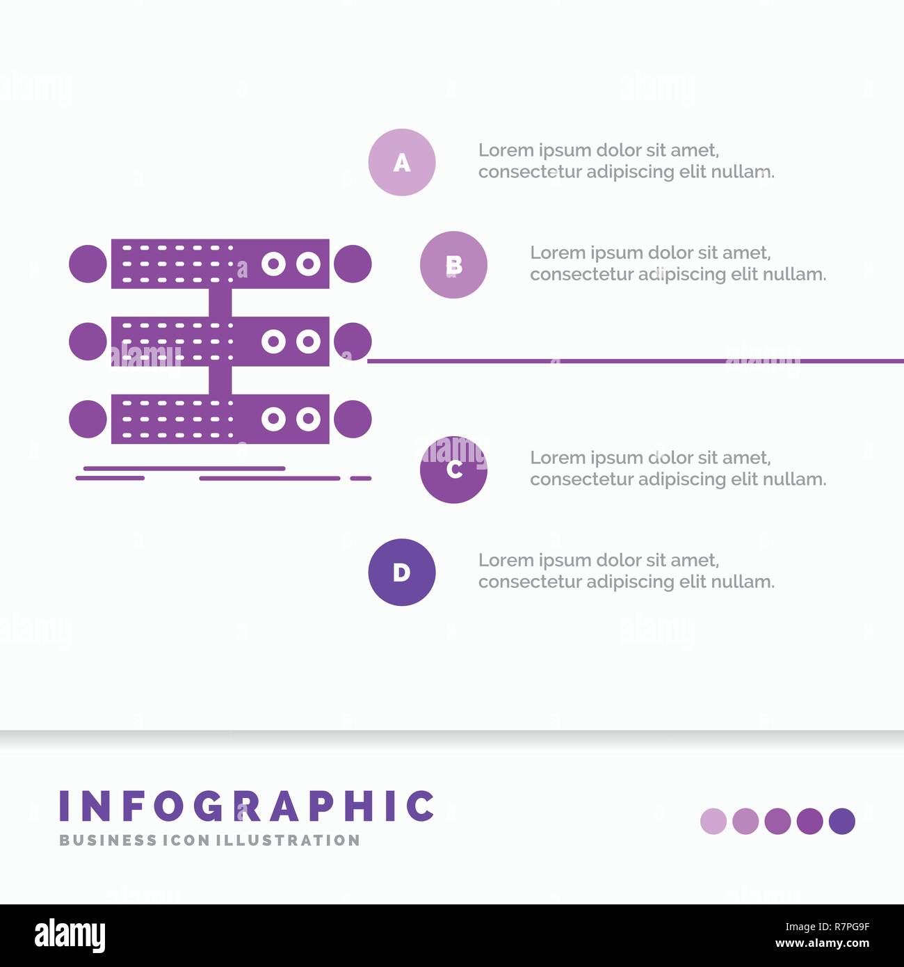 server, structure, rack, database, data Infographics Template for