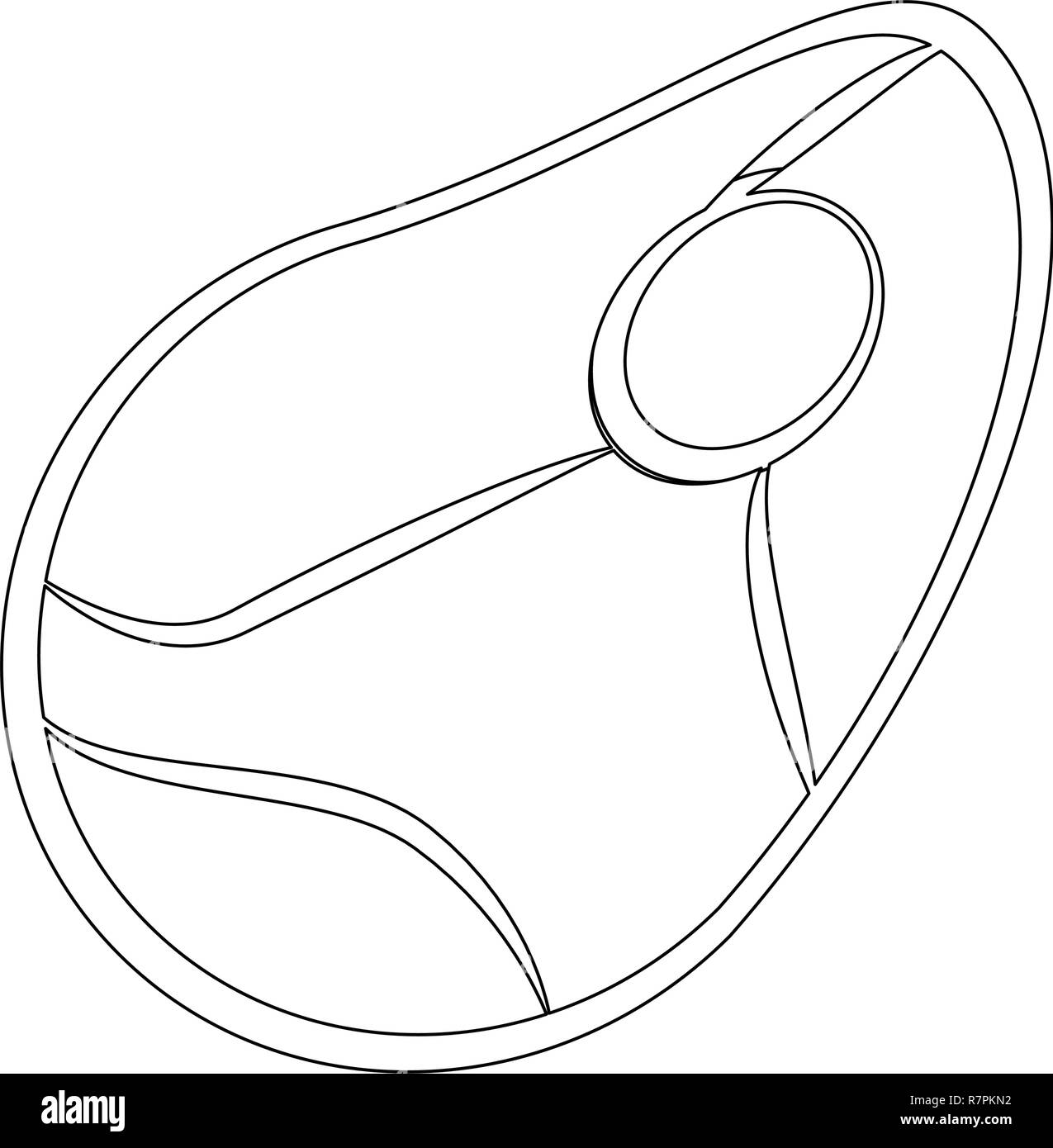Beef meat steak in black and white Stock Vector Image & Art - Alamy