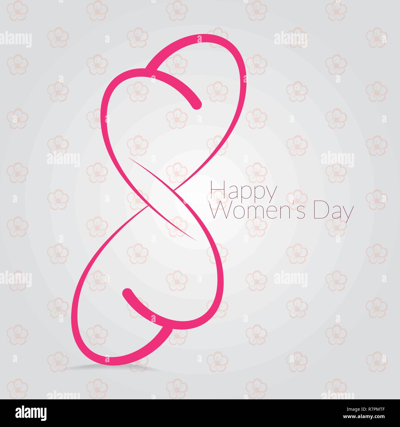 Vector templates design for women's day on 8th March Stock Vector