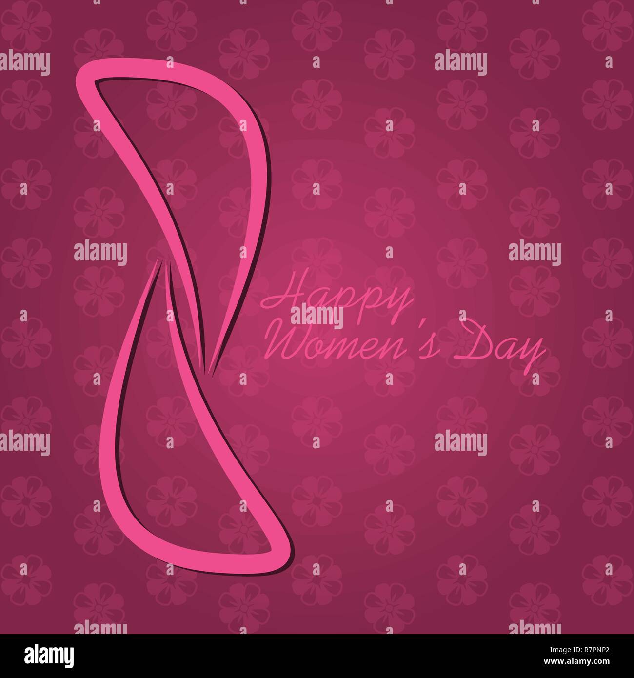 Vector templates design for women's day on 8th March Stock Vector