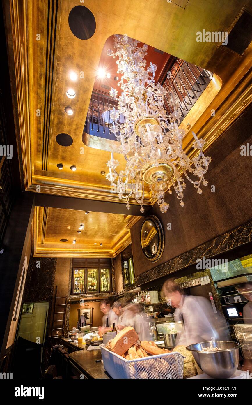 Belgium, Brussels, Sylvie Van Der Kelen renovated with copper foil