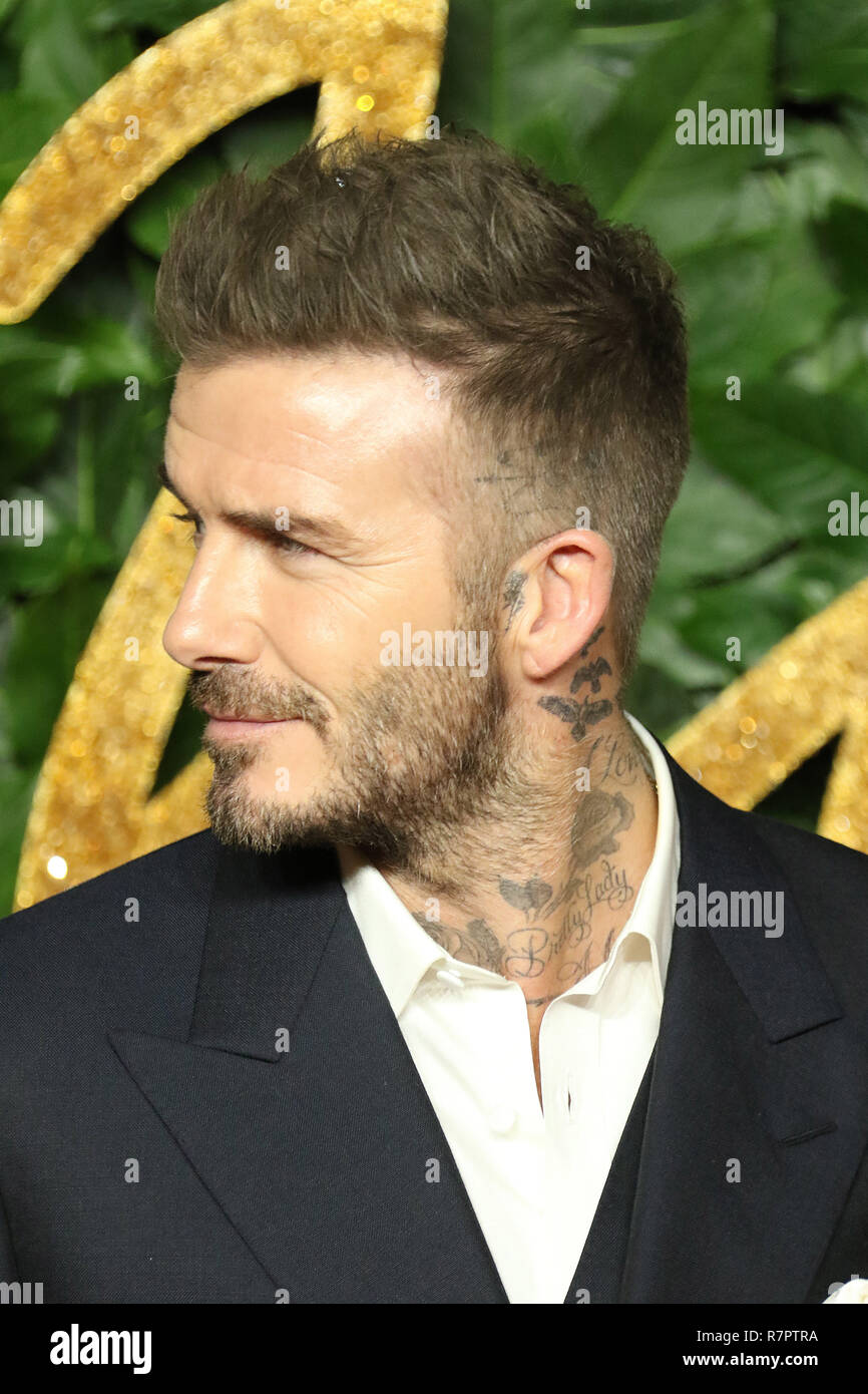 David Beckham Royal Albert Hall London Uk 10th Dec 18 The Fashion Awards 18 Royal Albert