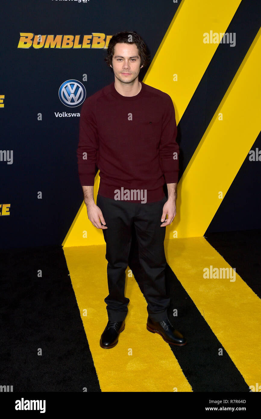 Dylan O'Brien at the world premiere of the movie 'Bumblebee' at the TCL