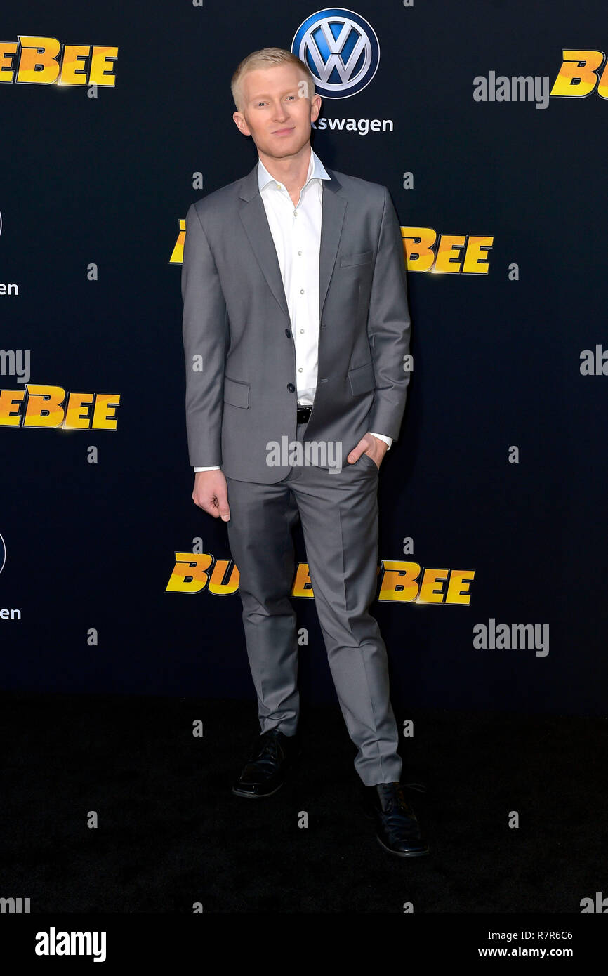 Seth Maxwell at the world premiere of the movie 'Bumblebee' at the TCL ...