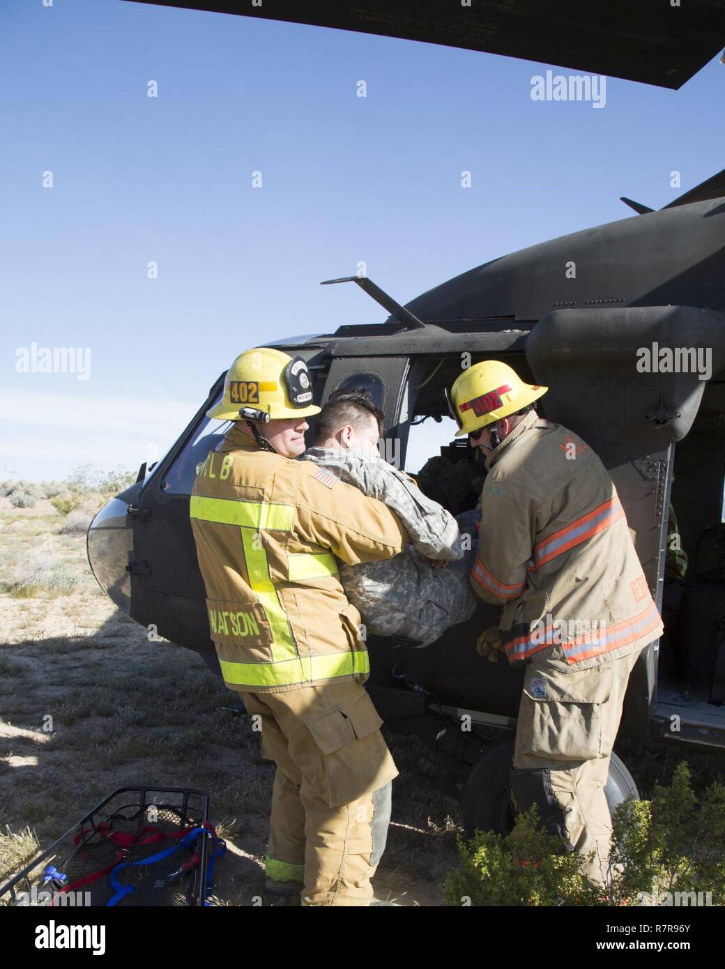 Fire and Emergency Services personnel from Marine Corps Logistics Base